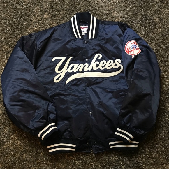 new york yankees satin jacket